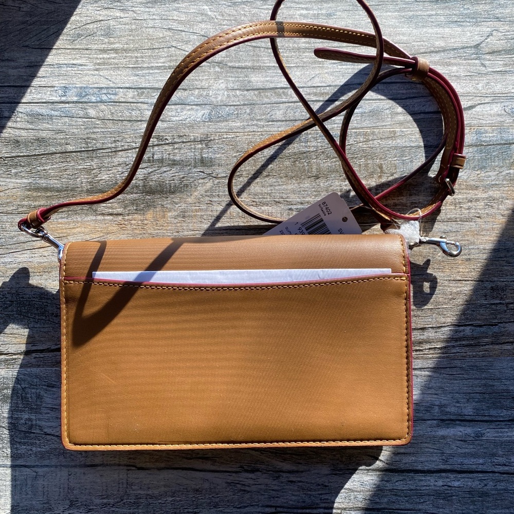 Coach Brown Leather Saddle Bag - Picture 5 of 7